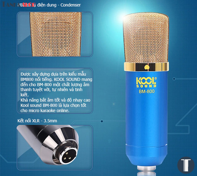 Micro hát karaoke online Kool Sound BM-800