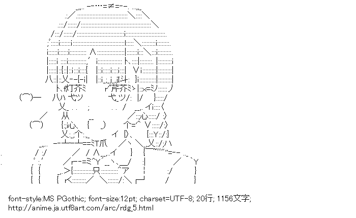 鈴原泉水子 怒 ｒｄｇレッドデータガール アスキーアートリサイクル保管庫 出張所