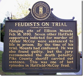 Feudists On Trial marker in Pikeville, KY on campus of Pikeville College