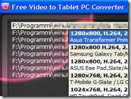 Convertire video in formato e risoluzione ottimizzata per i Tablet Android