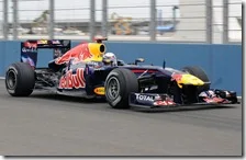 Vettel nelle qualifiche del gran premio d'Europa 2011