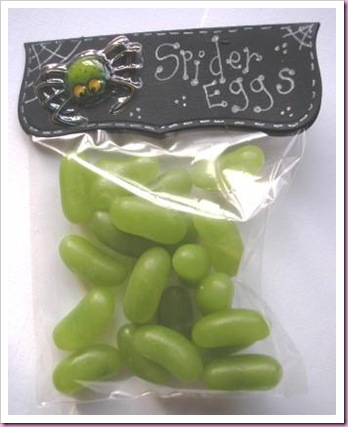 Halloween Favor Treat Bags Spiders Eggs
