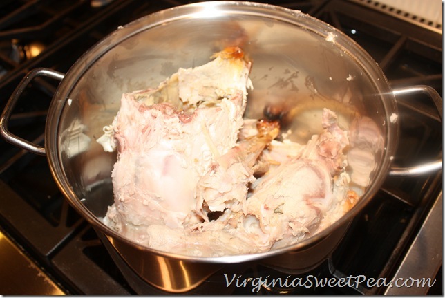 Turkey Carcass in Pot