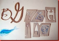 Additional letters and stencils
