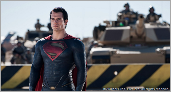 Superman (Henry Cavill) prepares to face General Zod. CLICK to visit the official MAN OF STEEL site.
