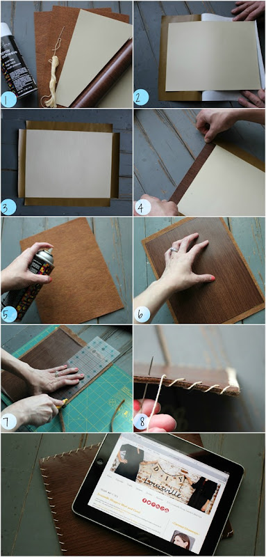 DIY Faux Wood iPad Sleeve Tutorial