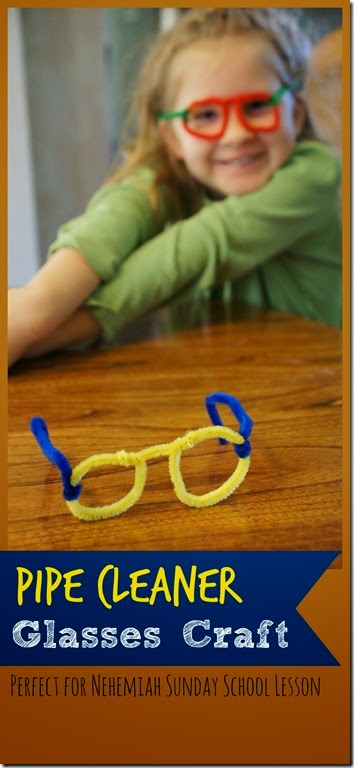 Pipe Cleaner Glasses Craft for Kids! This is such a simple, fun to make craft for kids from Preschool to Kindergarten, 1st grade, and 2nd grade. We used this as a Nehemiah Craft for Kids: Pipe Cleaner Glasses Craft for Kids! This is such a simple, fun to make craft for kids from Preschool to Kindergarten, 1st grade, and 2nd grade. We used this as a Nehemiah Craft for Kids:
