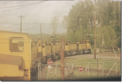 56154116-13 Riding the Weyerhaeuser Woods Railroad (WTCX) at Longview, Washington on May 17, 2005