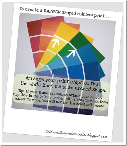 Rainbow shaped print