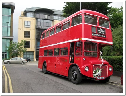 A novel use for an old Route Master London bus.