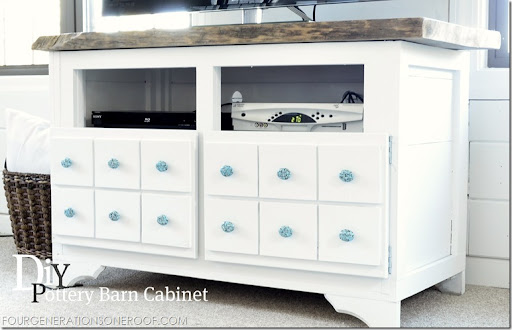 Pottery barn console cabinet deals