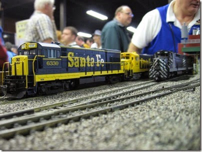 IMG_5414 Atchison, Topeka & Santa Fe U30B #6330 on the LK&R HO-Scale Layout at the WGH Show in Portland, OR on February 17, 2007