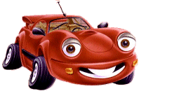 carros-automoviles-gifs-animados-convertible rojo