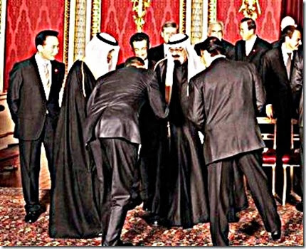 President Obama bows to the Saudi King