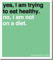 not on a diet