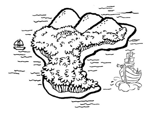 Island Coloring Pages Free Printables - Ship Island