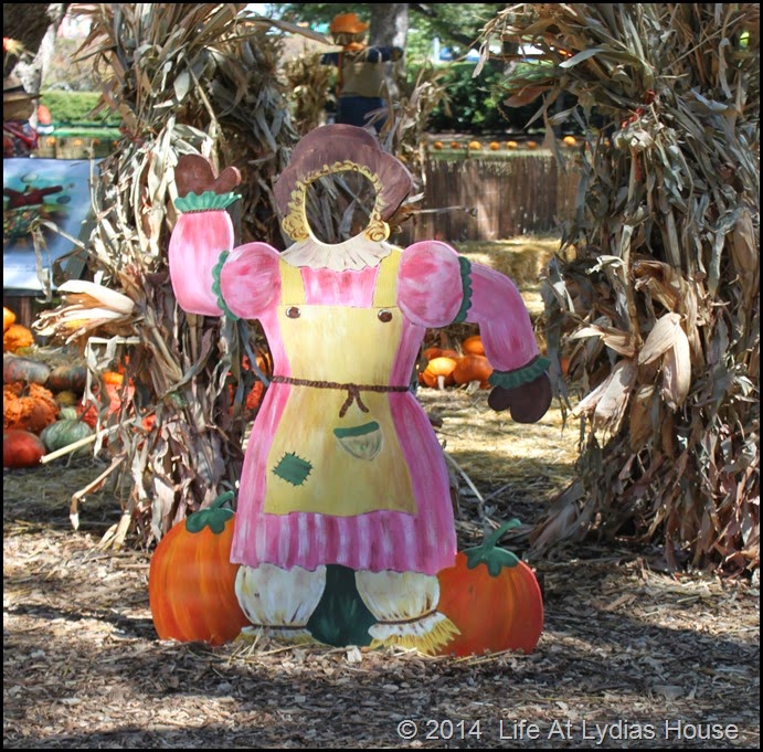 Dallas Arboretum - pumpkin festival-scarecrow photo booth 2