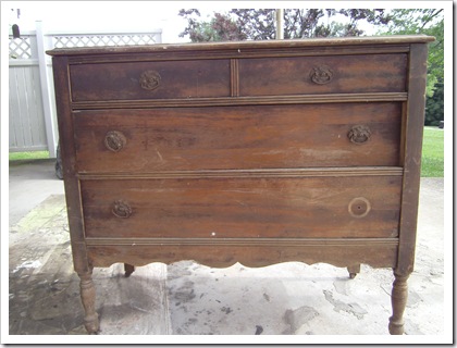 antique furniture finish - black dresser with antiqued paint petticoat junktion project before 