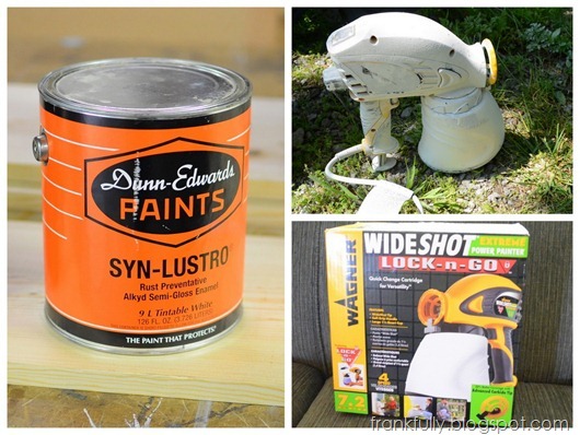 old oil-based paint and Wagner Wide Shot Power Painter Sprayer