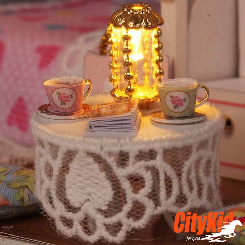 Đồ chơi mô hình nhà gỗ diy H-006 Mô hình nhà gỗ H-006