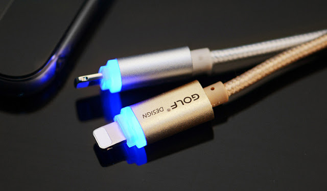 Cáp sạc Lightning LED cho iPhone (loại 1m) Cáp iPhone