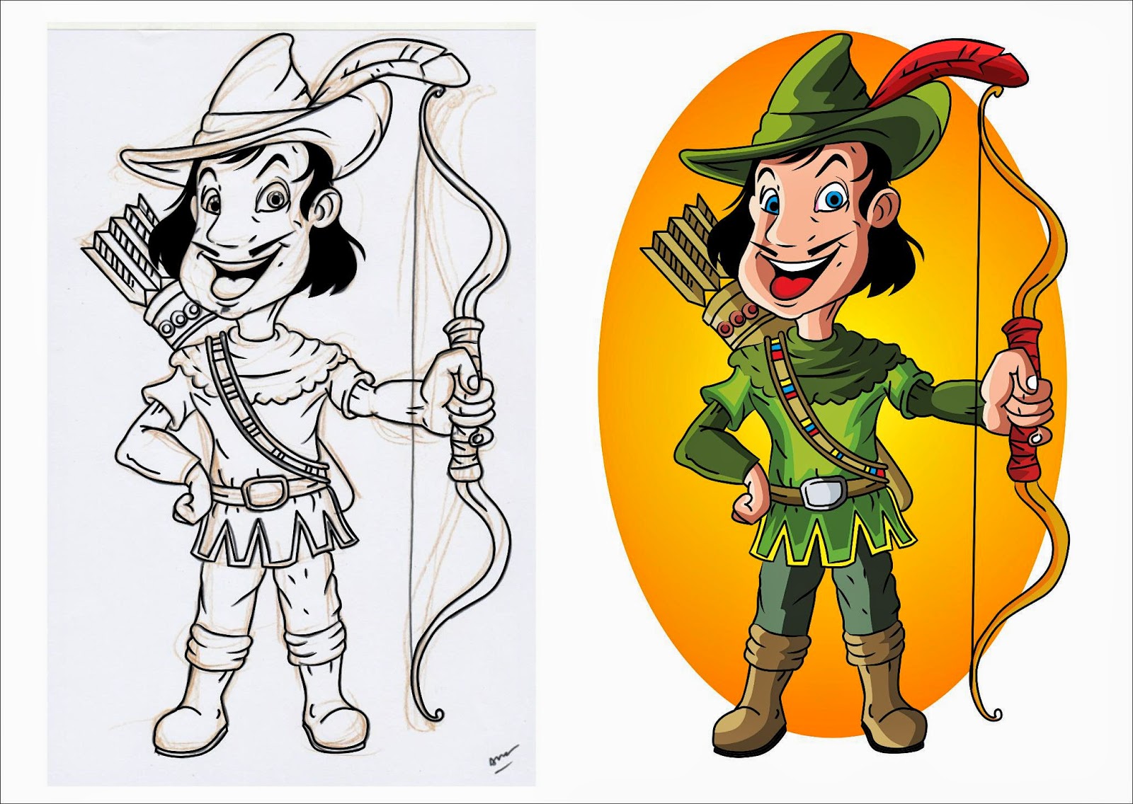 Vector Seni Kartun : Coloring Vector Kartun