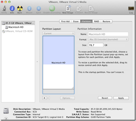 vmware fusion for mac 7 extend disk size