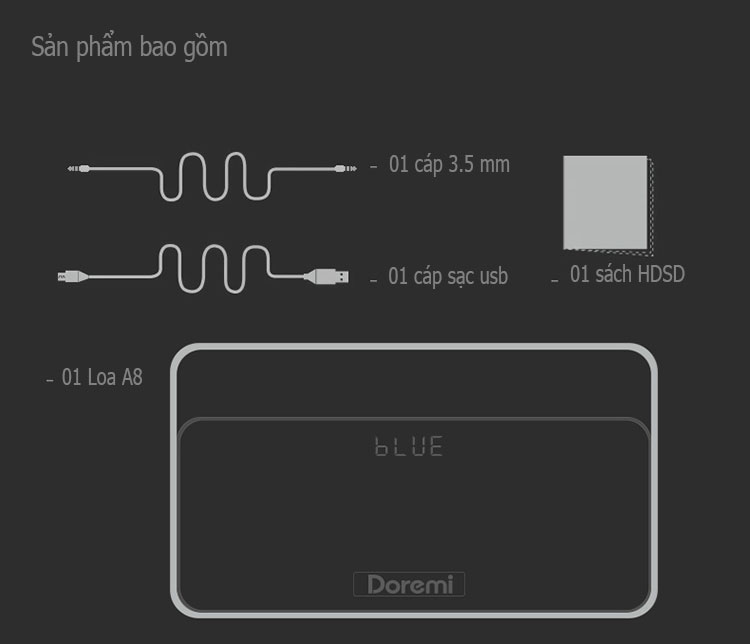 Loa bluetooth Doremi A8 Loa ngoài trời
