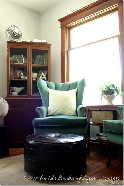 turquoise wingback