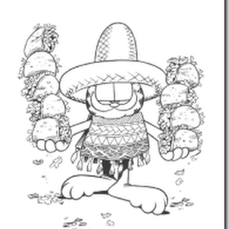Colorear dibujo Garfield México