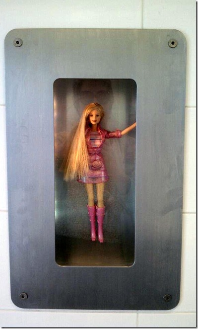Barbie in the restroom IG