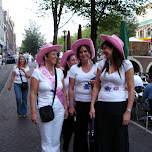 bachelorette party near susies saloon in Amsterdam, Netherlands 