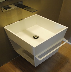 diseño mueble blanco baño