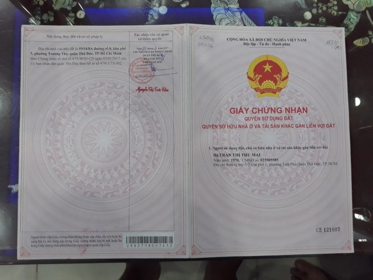 Bán nhà chính chủ phường Trường Thọ ngay trung tấm Quận Thủ Đức, nhà cấp 4 diện tích 60,3 m2 giá 3,45 tỷ1 Bán nhà chính chủ phường Trường Thọ ngay trung tấm Quận Thủ Đức, nhà cấp 4 diện tích 60,3 m2 giá 3,45 tỷ1