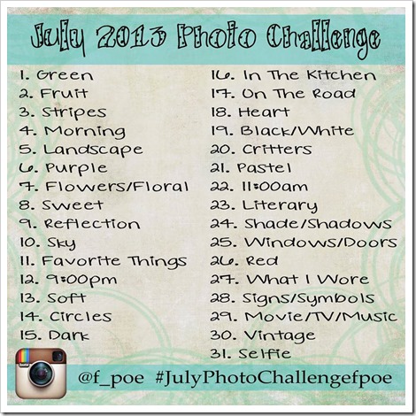 Female Photographers of Etsy: July Instagram Photo Challenge