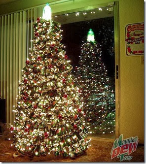 Recycled-Mountain-Dew-cans-Christmas-tree