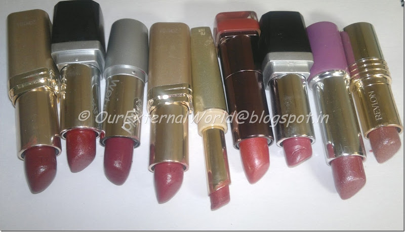 Loreal, coloressence, wet n wild, revlon, cover girl - Lipsticks collection