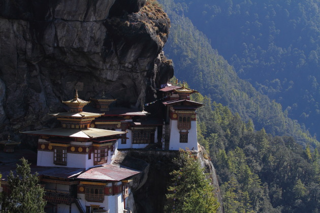 Taktsang Monastery or Tiger's Nest, near Paro in Bhutan
