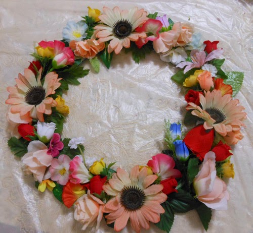 DIY decoração - como fazer guirlanda de flores