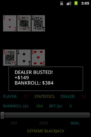 Extreme Blackjack Screen 3