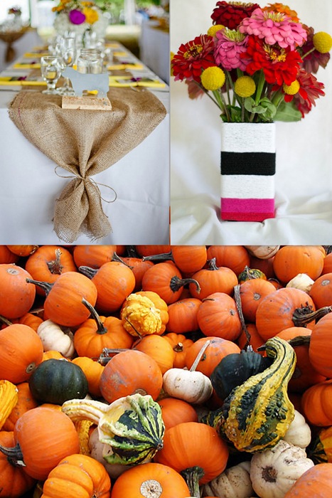 Fall table collage