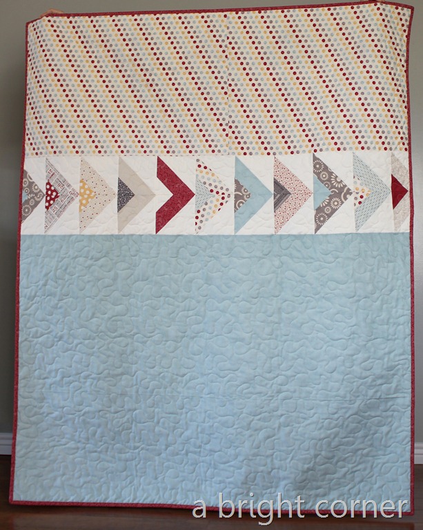 right turn only quilt backing
