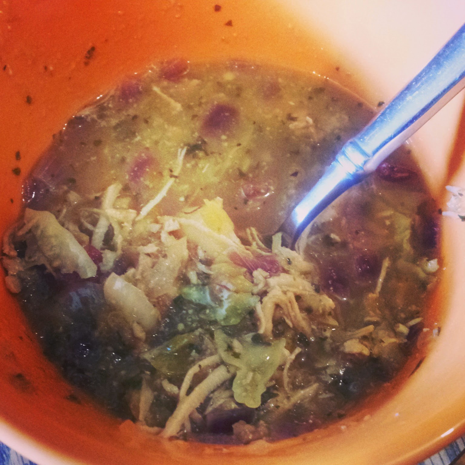 Inklings and Notions: Chicken tomatillo soup