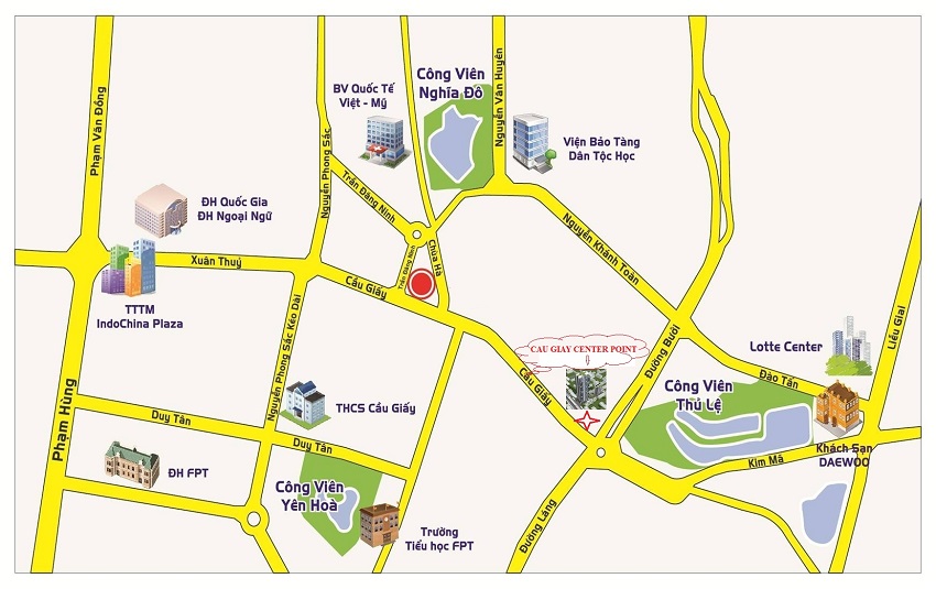 Vị trí chung cư Goldmark City