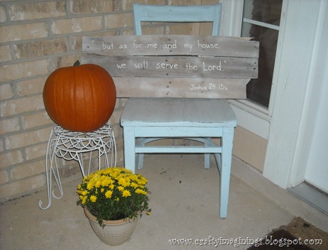 Front porch chair Fall