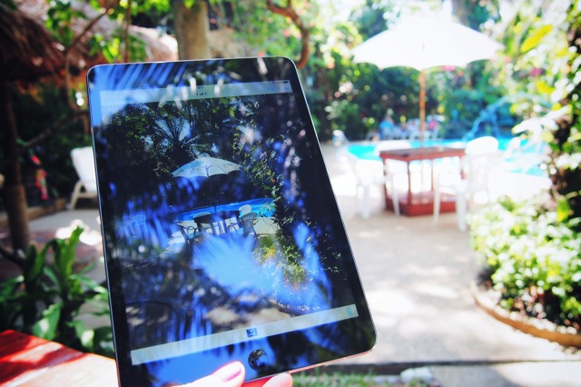 ipad by pool