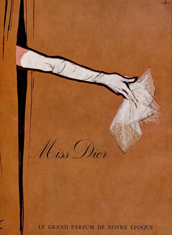 miss dior perfume vintage advert