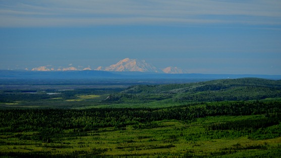The Tanana River Valley with Denali 100 miles away