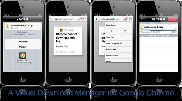 gestor de descargas chrome para iOS