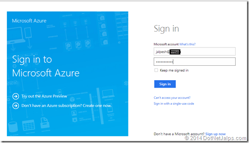 How to login into Microsoft Azure